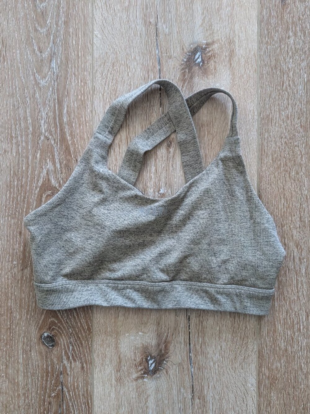 NOBULL Matte Pace Olive Heather Sports Bra
